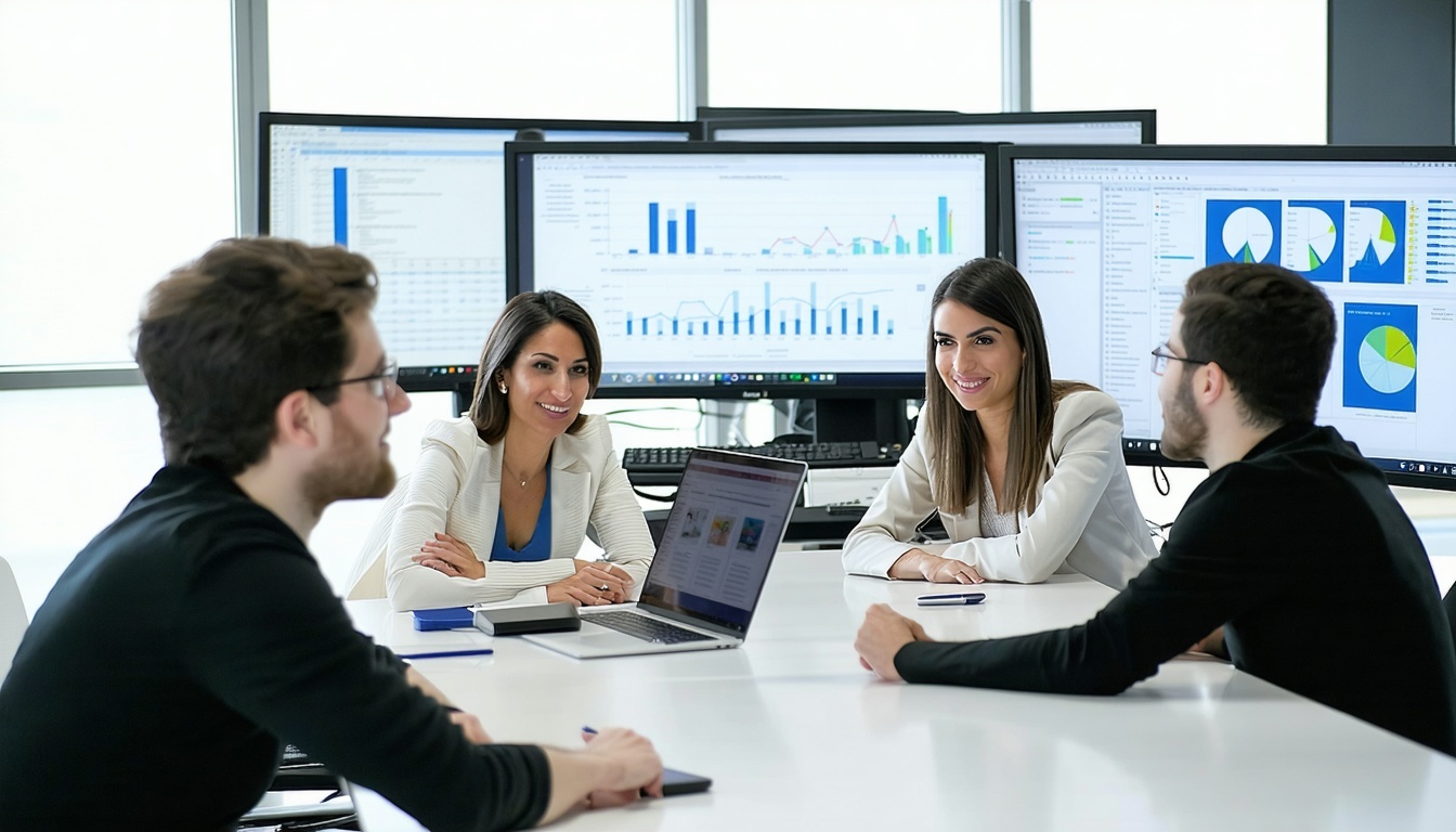 Equipe da Rmaster Solutions desenvolvendo modelos de Machine Learning